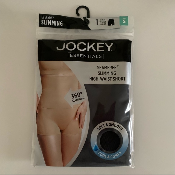 Women’s S JOCKEY Everyday Slimming Black High Waist Shorts Soft Smooth Cool NWT - Picture 1 of 9